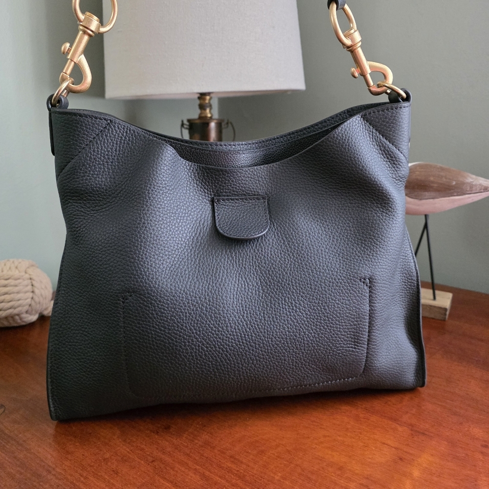 See by Chloé Joan Small Top Handle Black Leather Crossbody Shoulder Bag - Picture 7 of 15